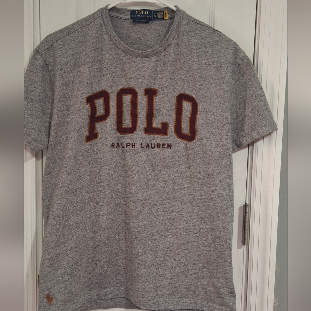 Polo Ralph Lauren Classic Fit Gray Tee SMOKE FREE HOME